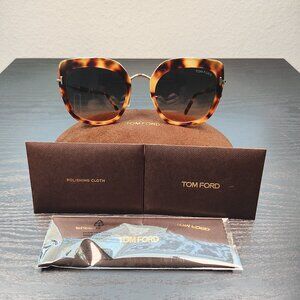 FINAL PRICE - TOM FORD VIRGINIA WOMEN'S BLUE GRADIENT SUNGLASSES